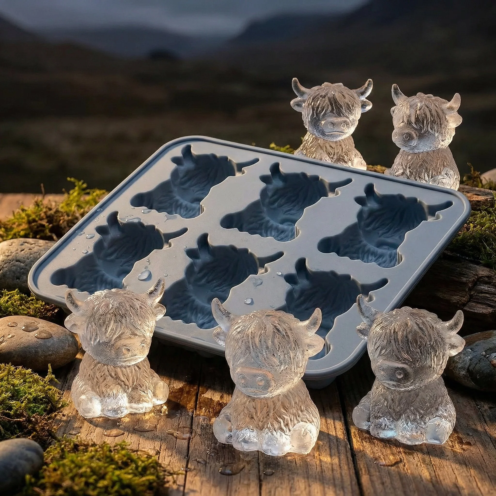 🐮 Mini Highland Cow Ice Cube & Dessert Mold 🧊🍪 Cute 3D Ice for Drinks, Parties & Gifts🎁 - Image 8