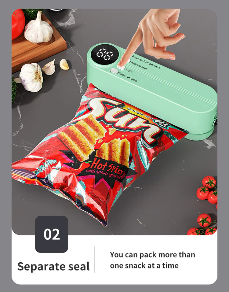 🥗 Keep Your Food Fresh ✨Mini Wireless Vacuum Sealer - Image 16