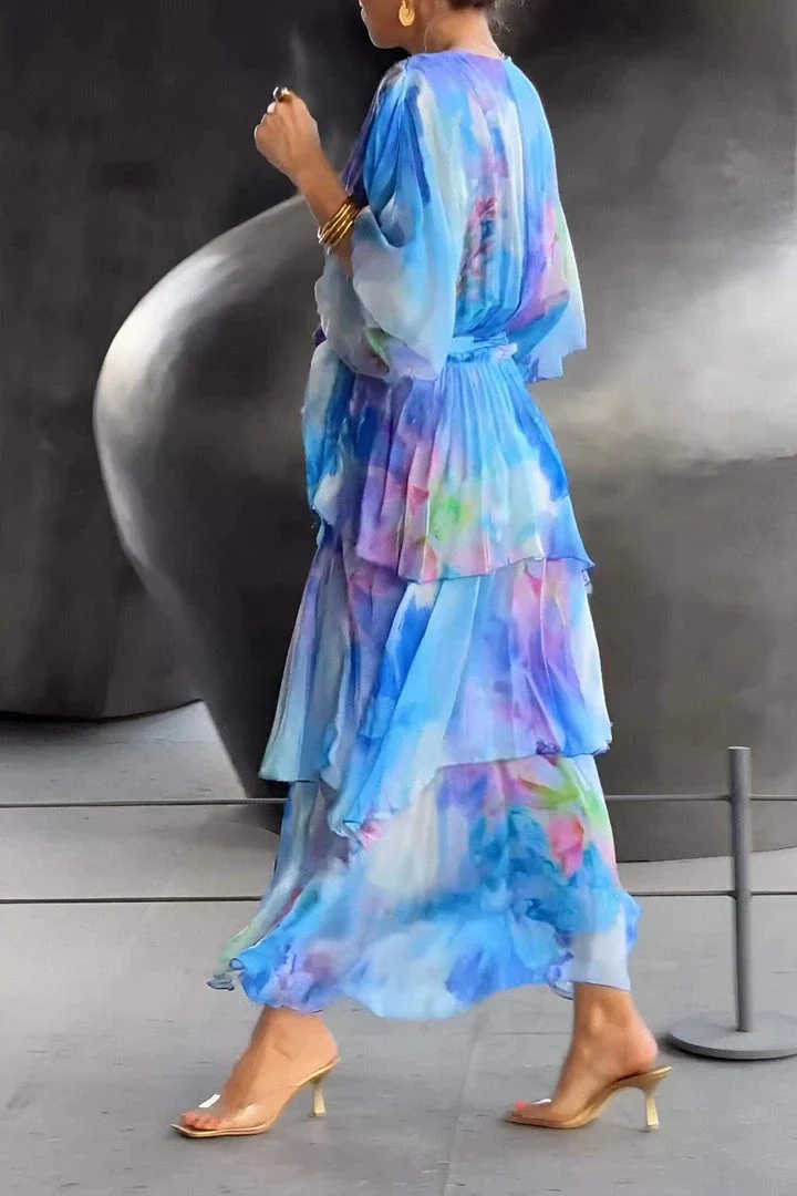 ELEGANT CHIFFON DRESS! - Image 3