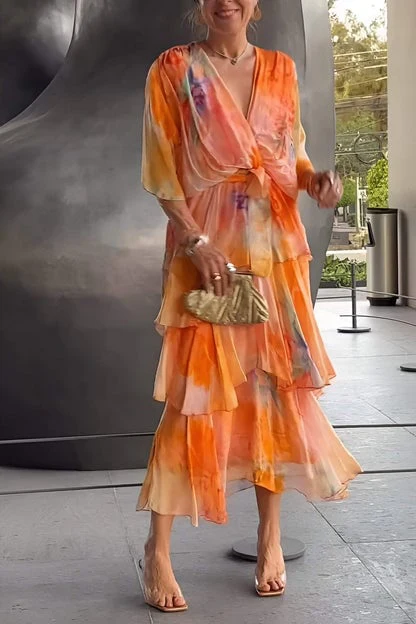 ELEGANT CHIFFON DRESS! - Image 6