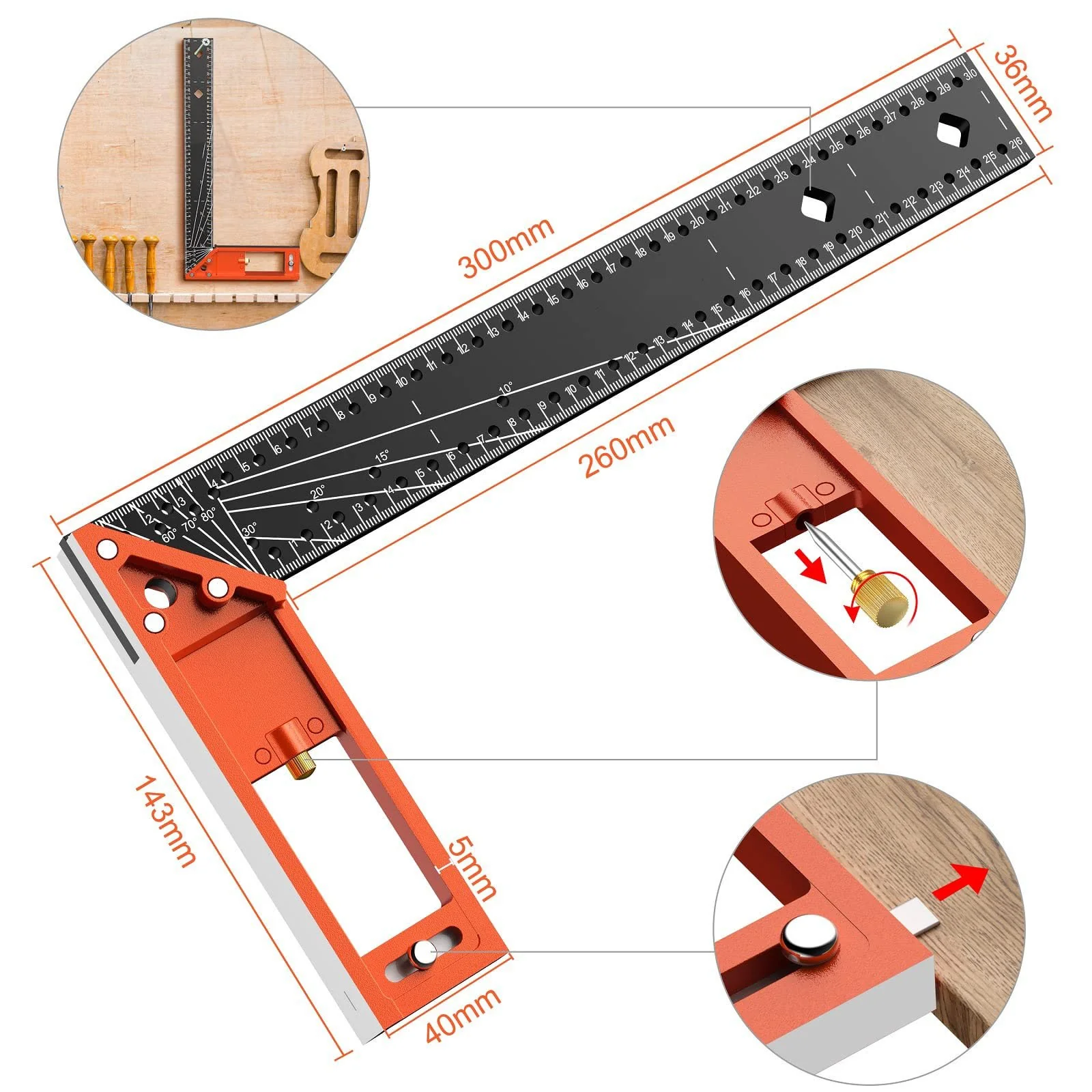 Multi-angle measuring ruler-high quality professional measuring tool - Image 4