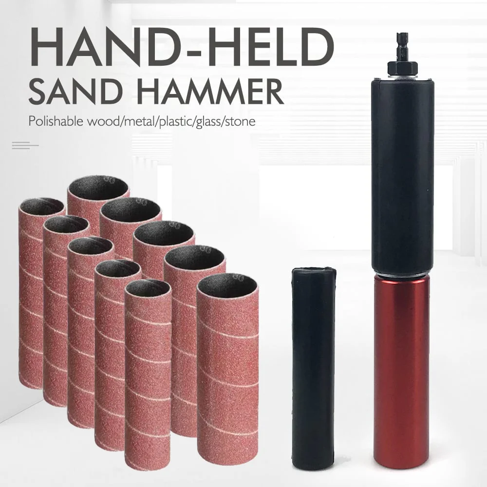Multi-Surface Spindle Sander Adapter Kit with 10PCS Sandpaper - Image 2