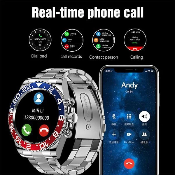 Multifunctional Bluetooth Talk Men's Casual Smart Watch - Image 4