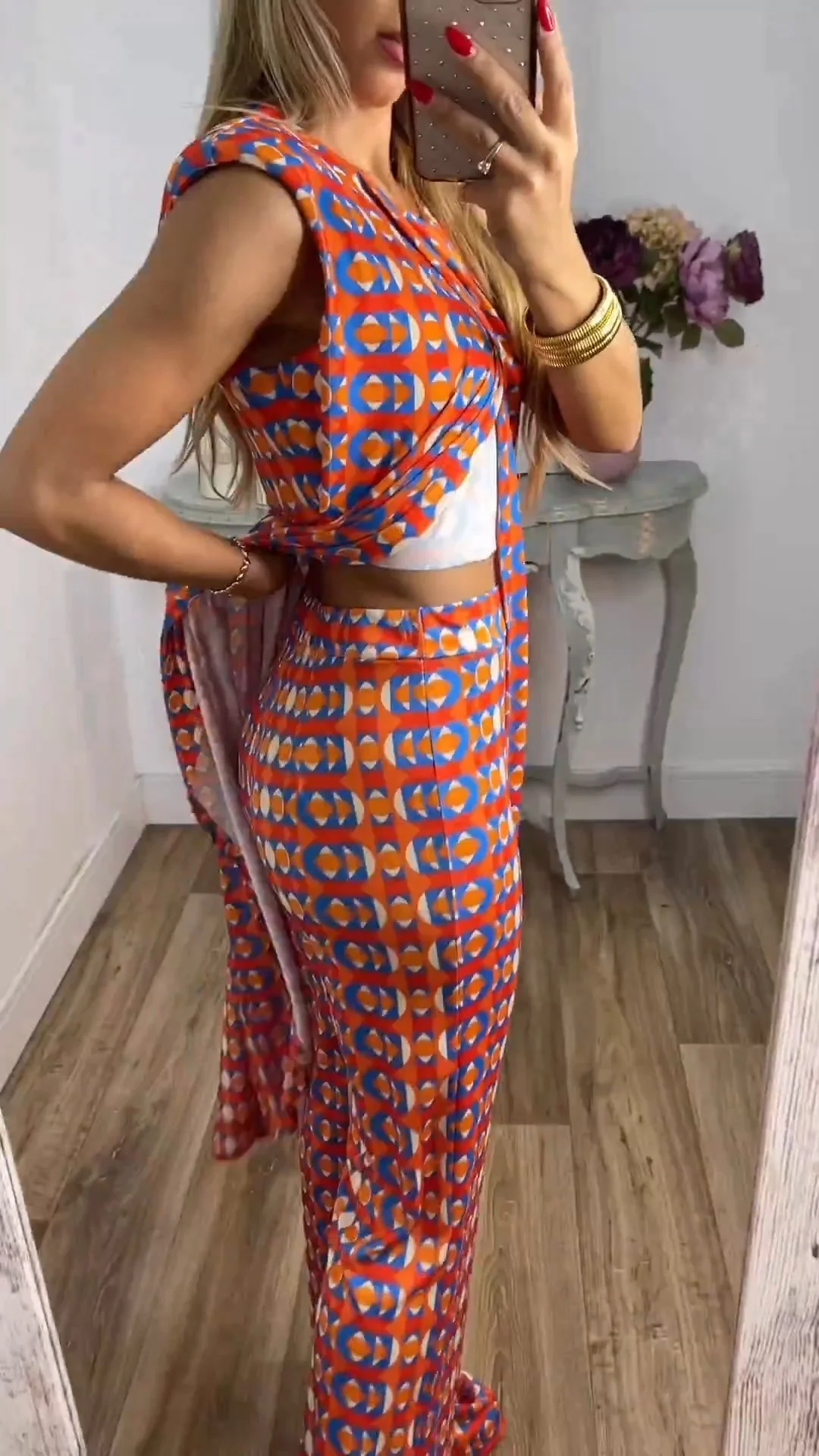 New Arrival Abstract Printed Comfy Suit For Women - Image 14