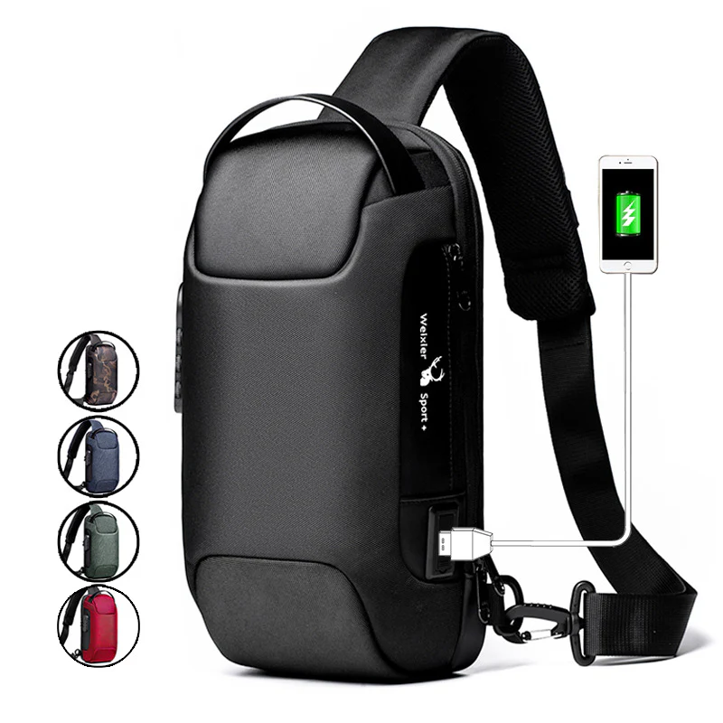 USB charging sport sling Anti-theft shoulder bag(BUY 2 FREE SHIPPING WORLDWIDE!) - Image 9