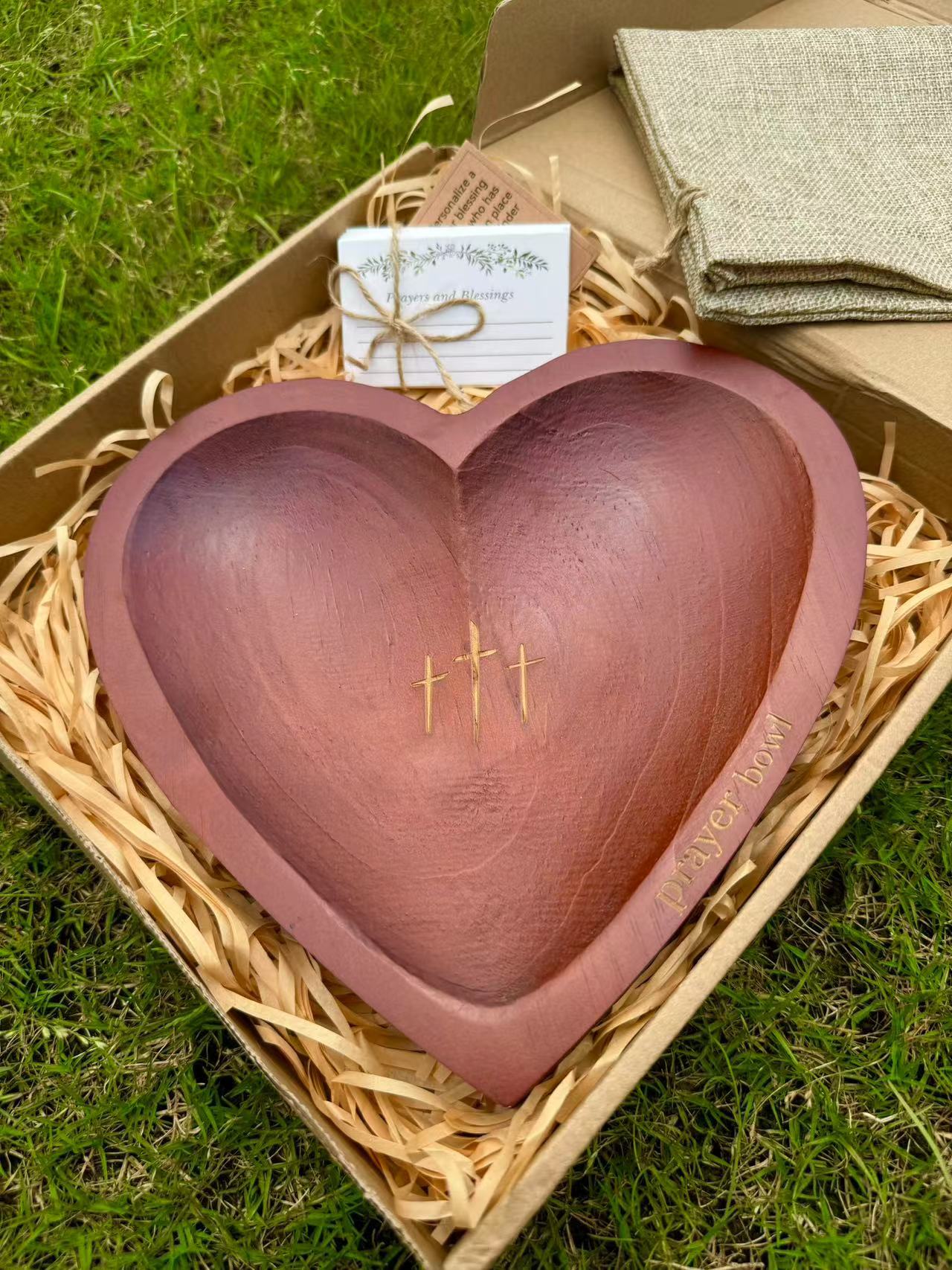 🎁Easter Sale- New Heart Prayer Bowl Modern Cross religious gifts - Image 6