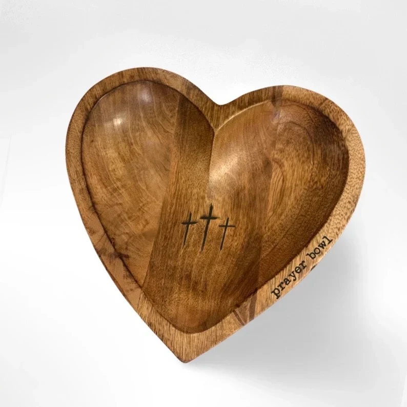 🎁Easter Sale- New Heart Prayer Bowl Modern Cross religious gifts - Image 8
