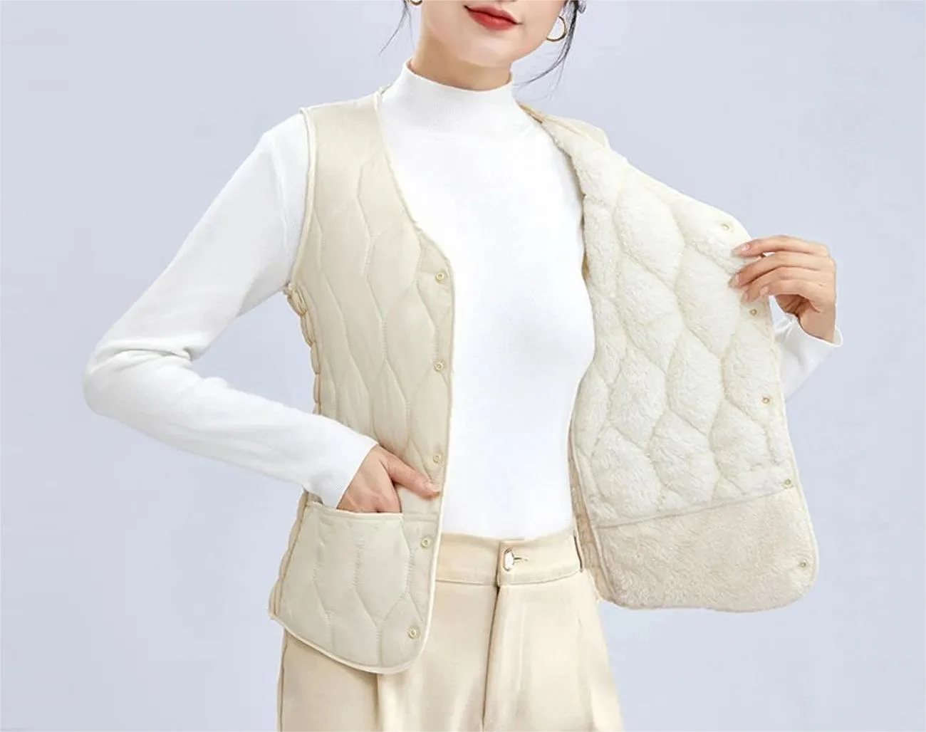 š„Winter Hot Saleš„New Sleeveless Thickened Vest(Free Shipping) - Image 17
