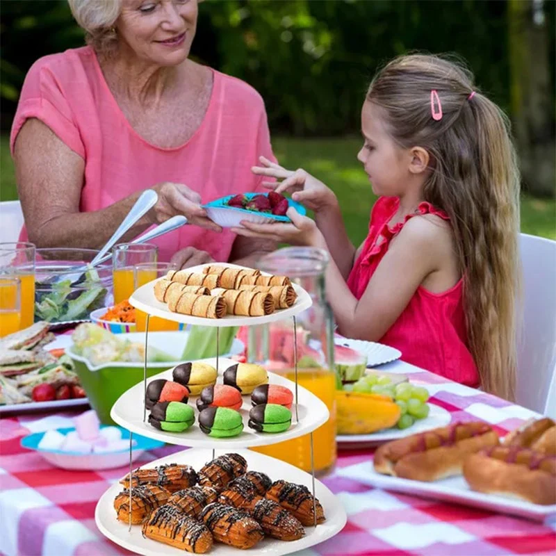 🍇🍨New three-tier foldable party trays - Image 3