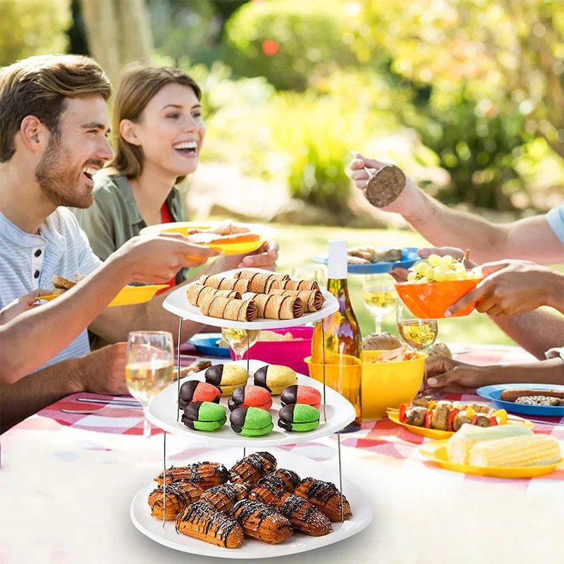 🍇🍨New three-tier foldable party trays - Image 6