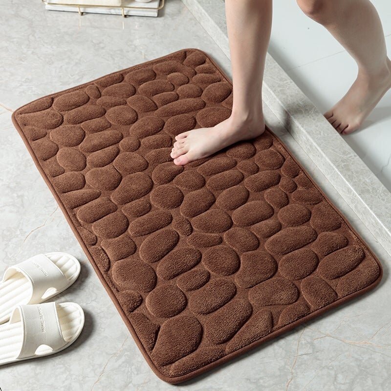 2023 New Arrival Cobblestone Embossed Bathroom Bath Mat - Image 7