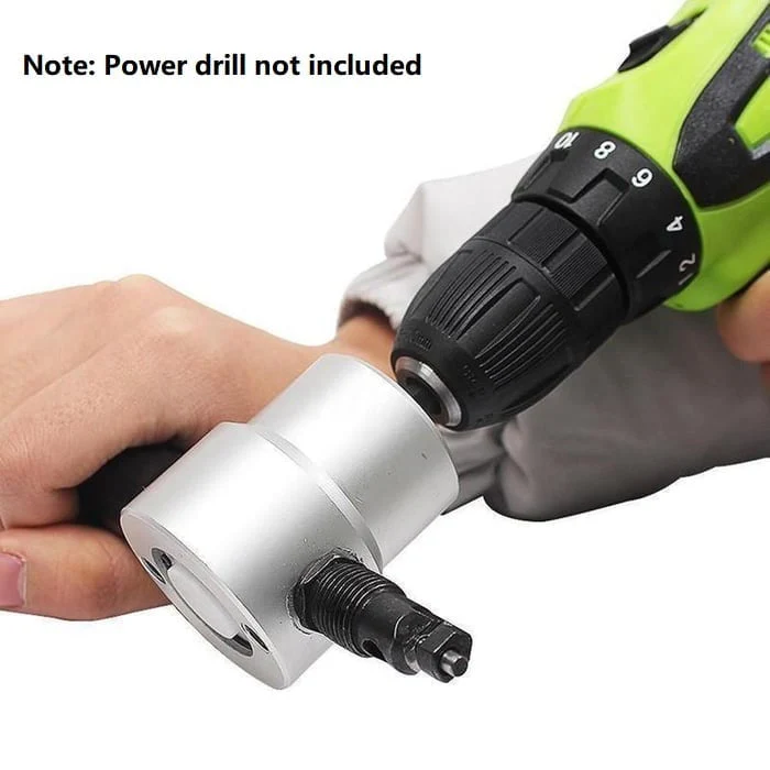 Nibbler Cutter Drill Attachment Double Head Metal Sheet - Image 3