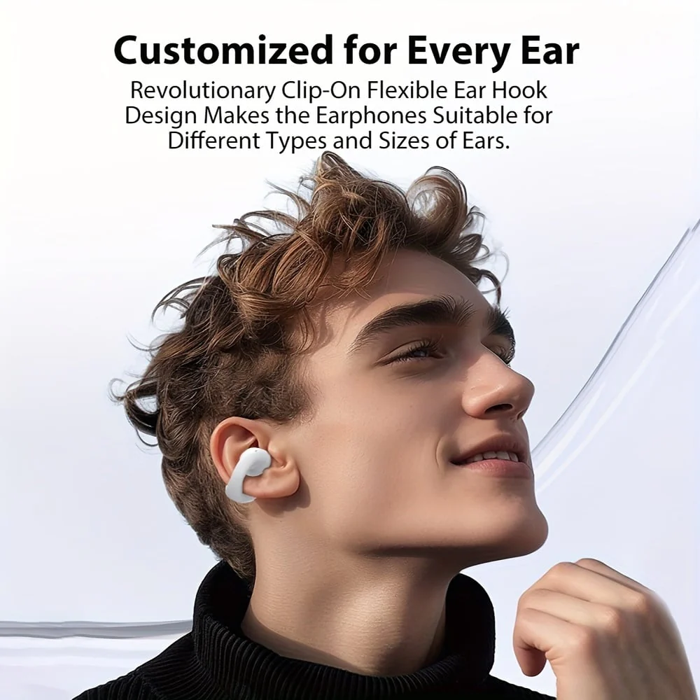 2025 New Arrival - Ear Clip Bluetooth Headphones with Touch Screen - Image 8