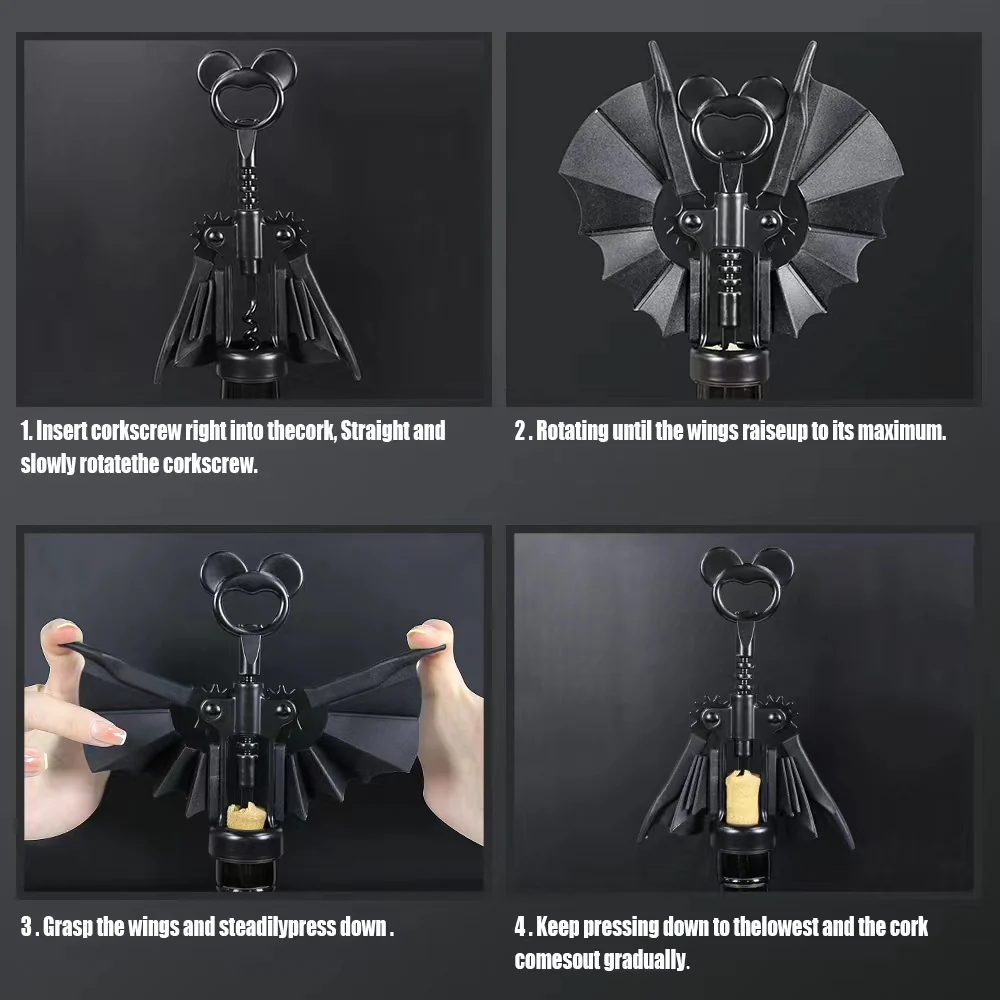 2023 Hot Sales-Spooky Bat Wine Opener - Image 7