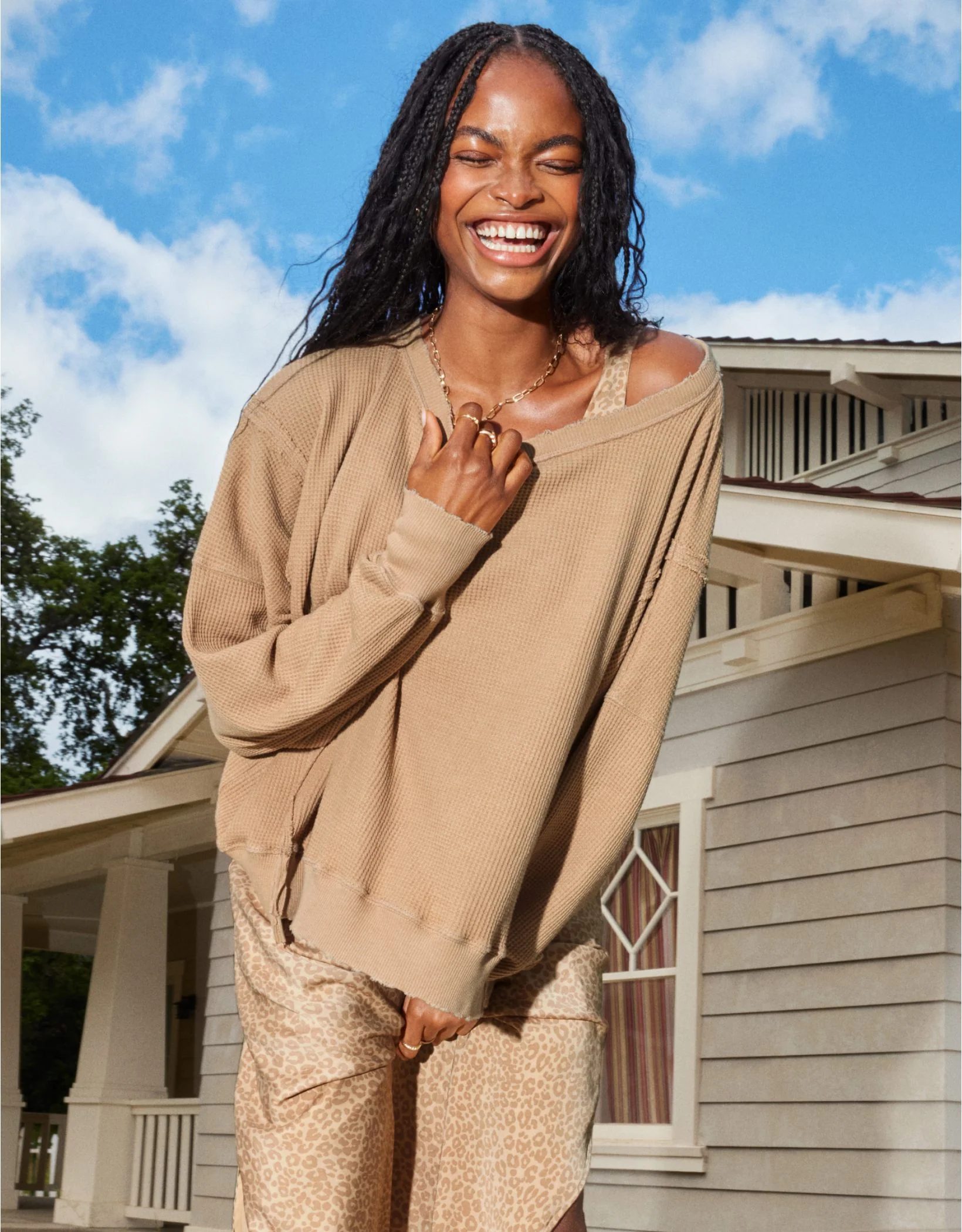 Oversized Big Hug Waffle Sweatshirt - Buy two and get free shipping! - Image 10