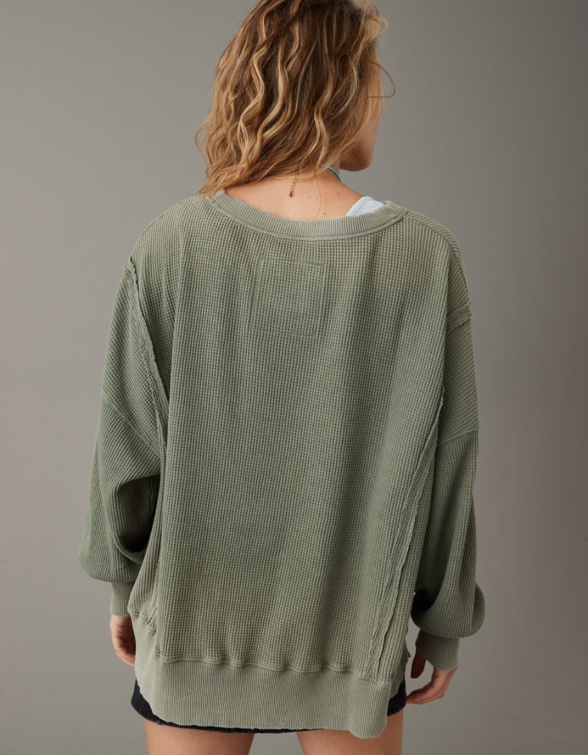 Oversized Big Hug Waffle Sweatshirt - Buy two and get free shipping! - Image 12