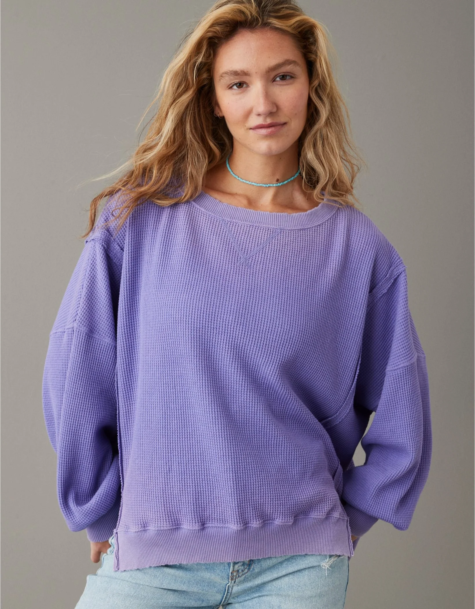 Oversized Big Hug Waffle Sweatshirt - Buy two and get free shipping! - Image 13