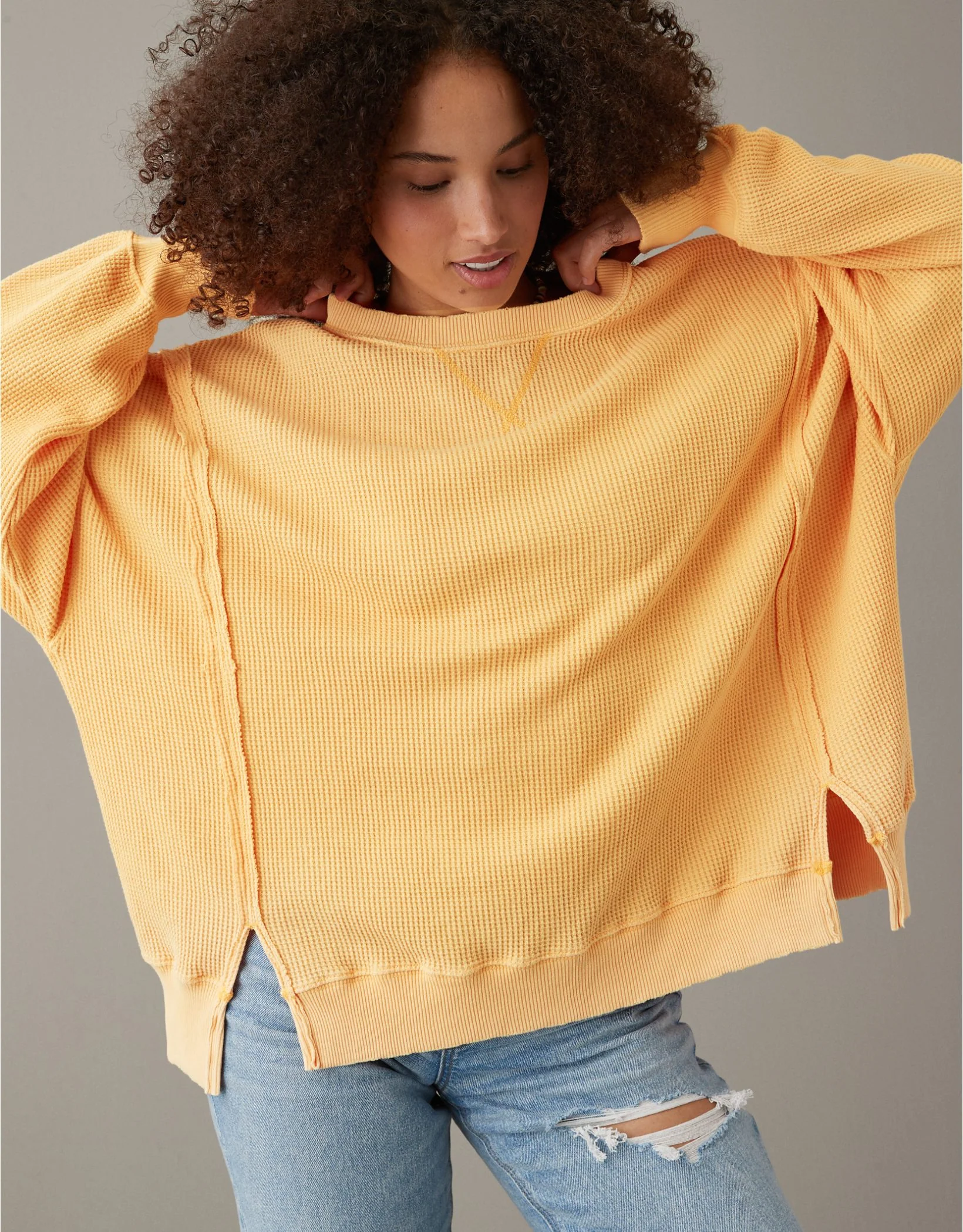 Oversized Big Hug Waffle Sweatshirt - Buy two and get free shipping! - Image 18
