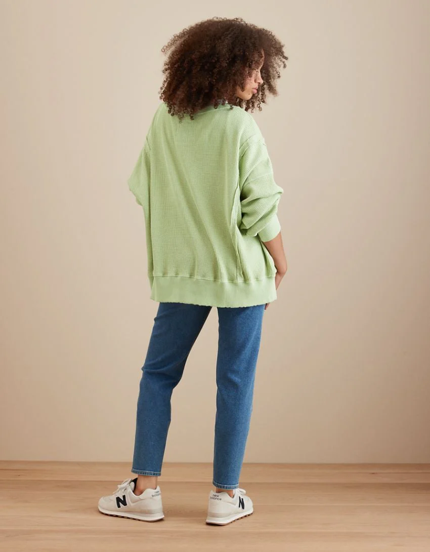 Oversized Big Hug Waffle Sweatshirt - Buy two and get free shipping! - Image 2