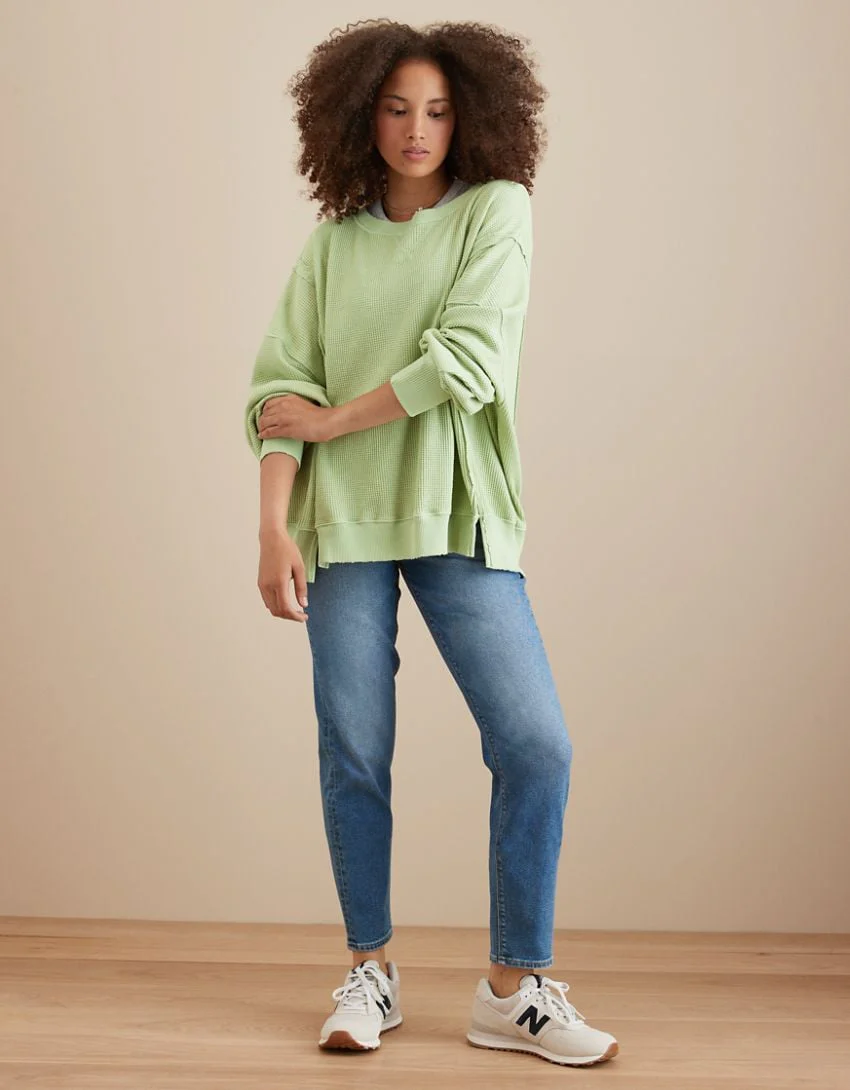 Oversized Big Hug Waffle Sweatshirt - Buy two and get free shipping! - Image 3