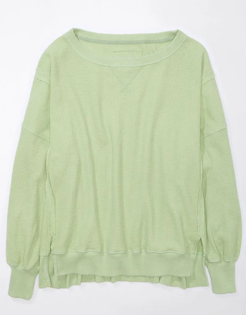 Oversized Big Hug Waffle Sweatshirt - Buy two and get free shipping! - Image 4