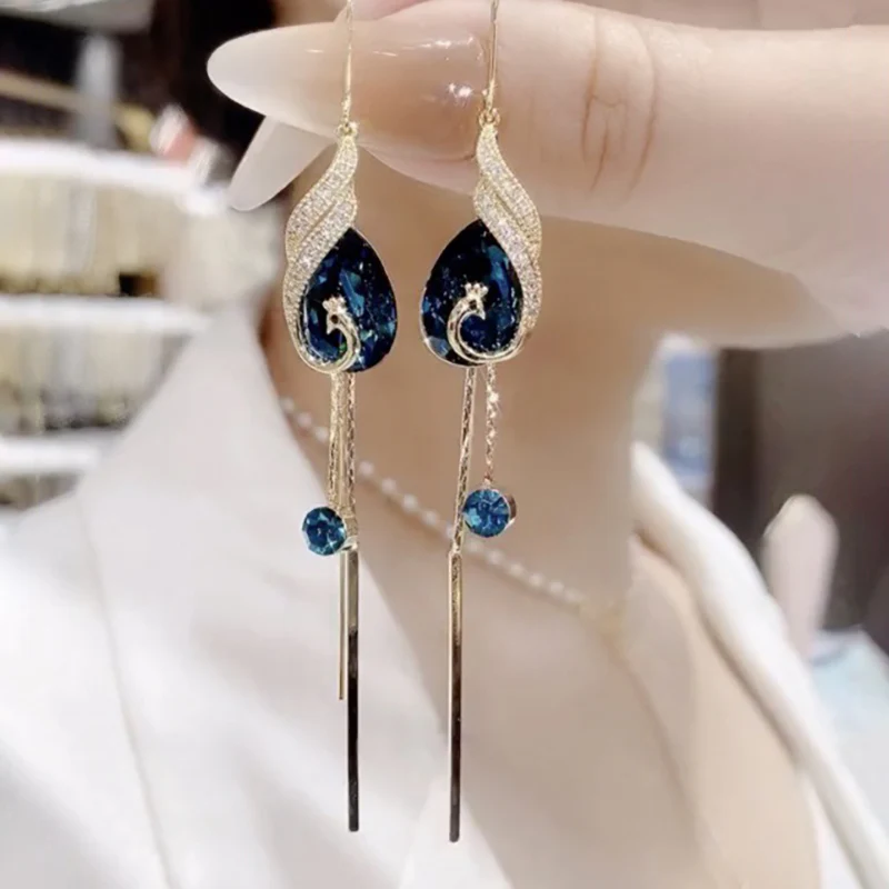 Peacock earrings - Image 2