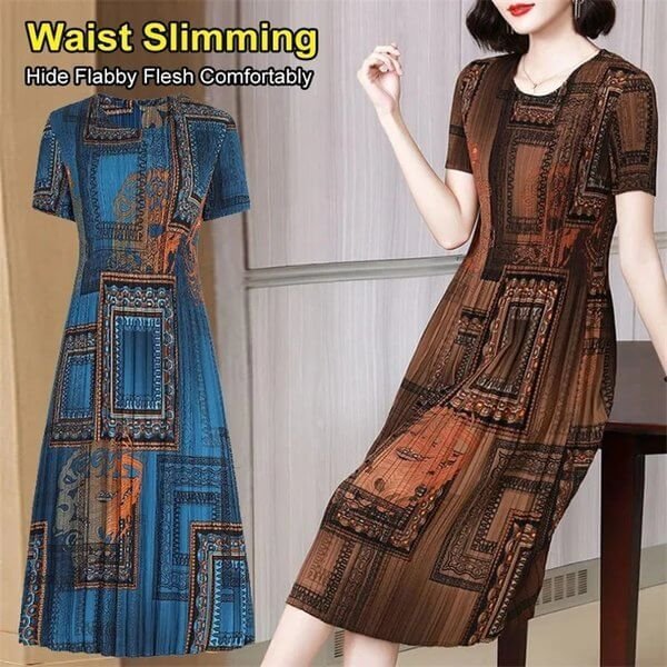 Fashionable Pleated Dress - Image 2
