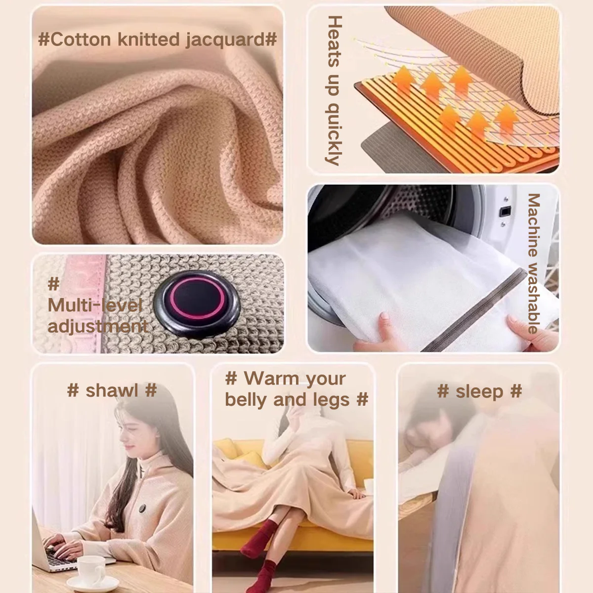 🎅Best Winter Gifts 🔥Portable Heated Shawl (Buy 2 Free Shipping) - Image 2
