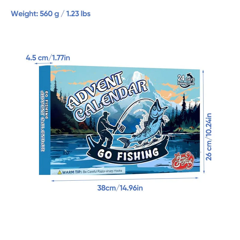 24 Days Christmas Countdown Fish Tackle Set - Image 18