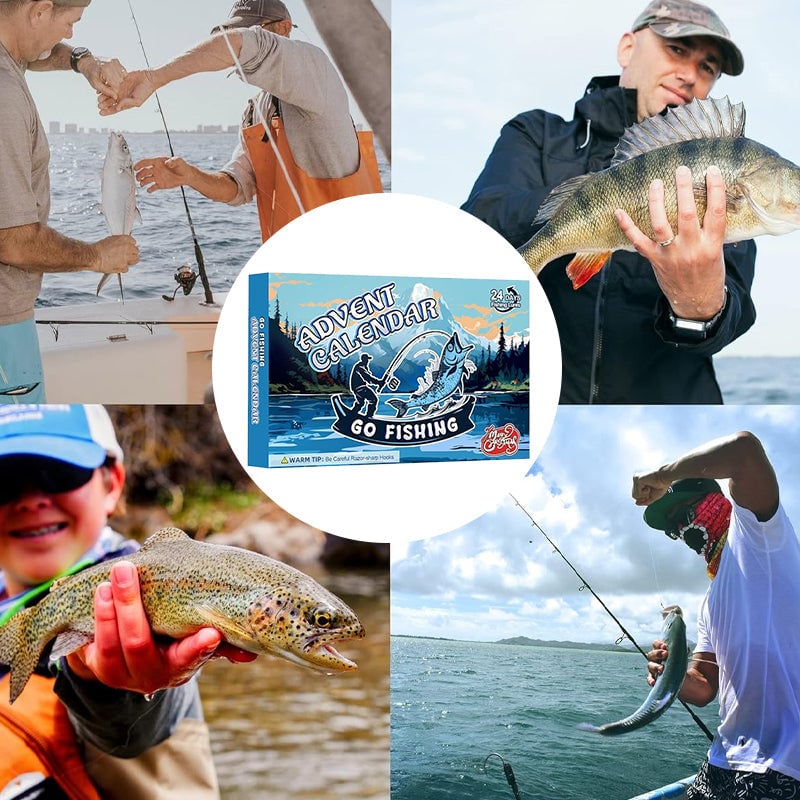24 Days Christmas Countdown Fish Tackle Set - Image 2