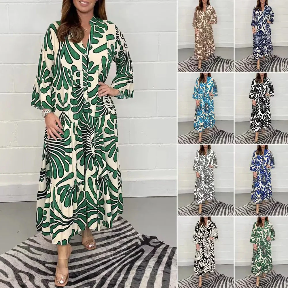Printed Loose Casual Women's Dress