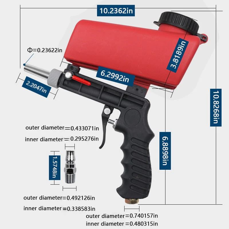 🔥Summer Hot Sale Promotion-49% OFF✨-Portable Pneumatic Sandblasting Gun - Image 10