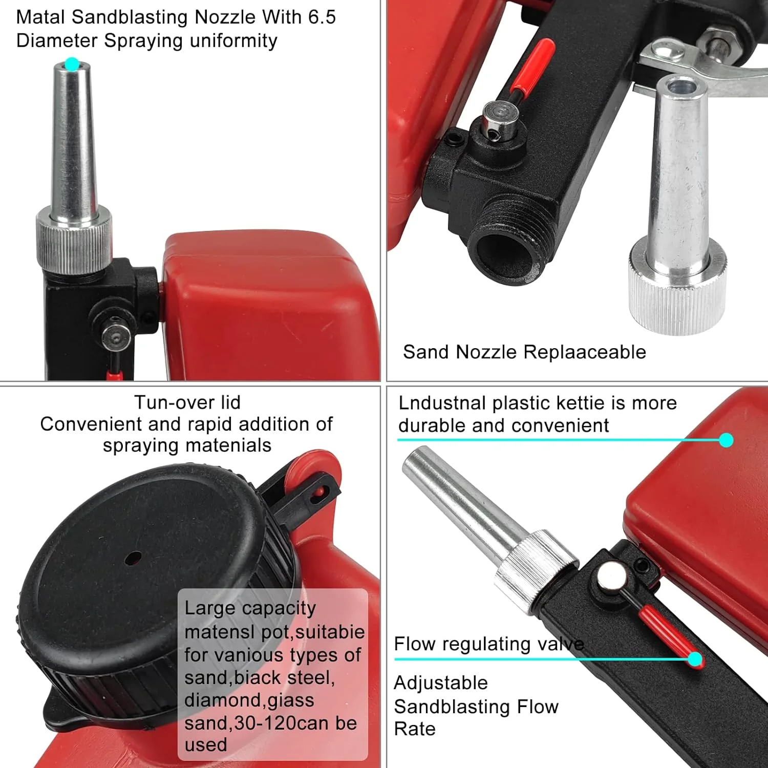 🔥Summer Hot Sale Promotion-49% OFF✨-Portable Pneumatic Sandblasting Gun - Image 23