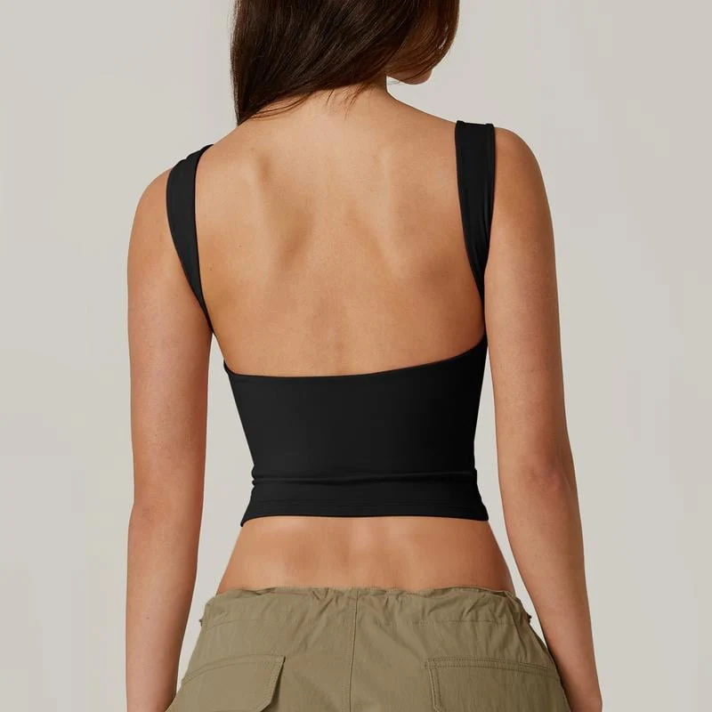 Women's Sexy Open Back Sleeveless Crop Tank - Image 5
