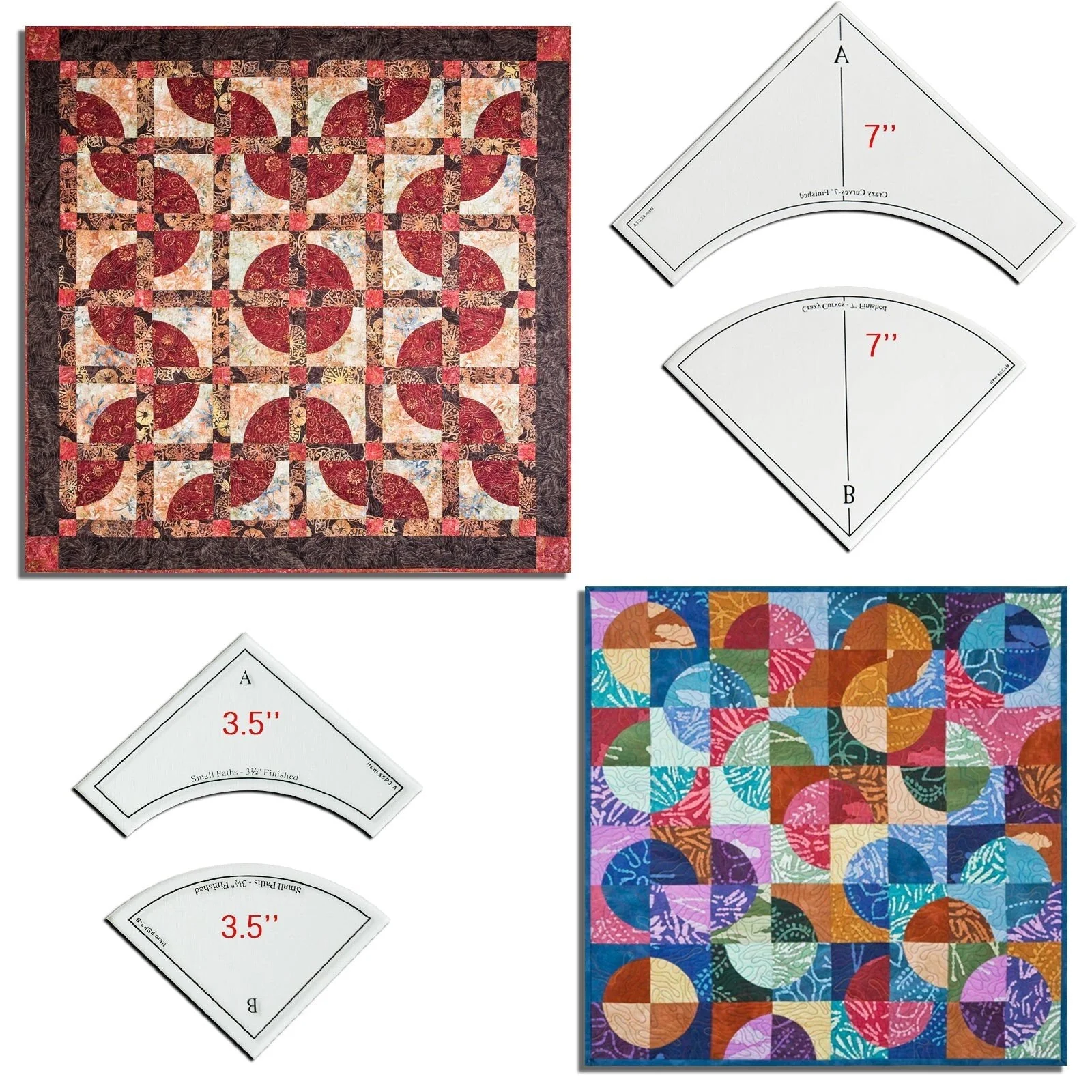 Quick Curve Quilt Template Set - Image 12