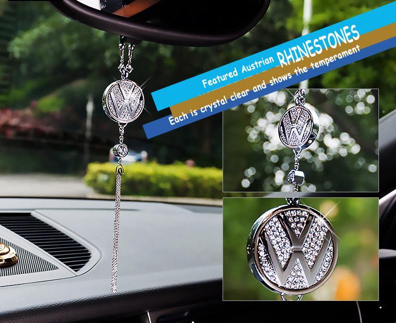 Rearview Mirror Diamond Perfume Pendant - Image 2