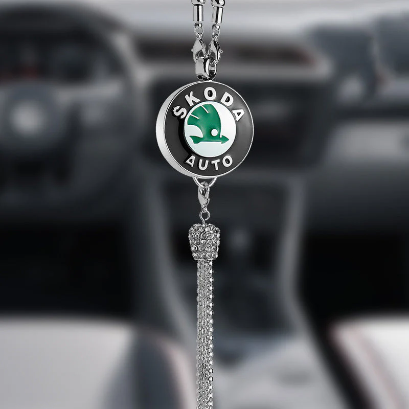 Rearview Mirror Diamond Perfume Pendant - Image 25