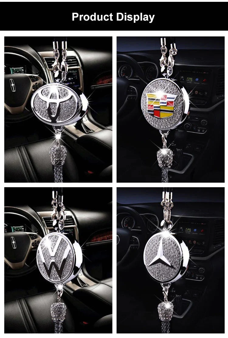 Rearview Mirror Diamond Perfume Pendant - Image 3