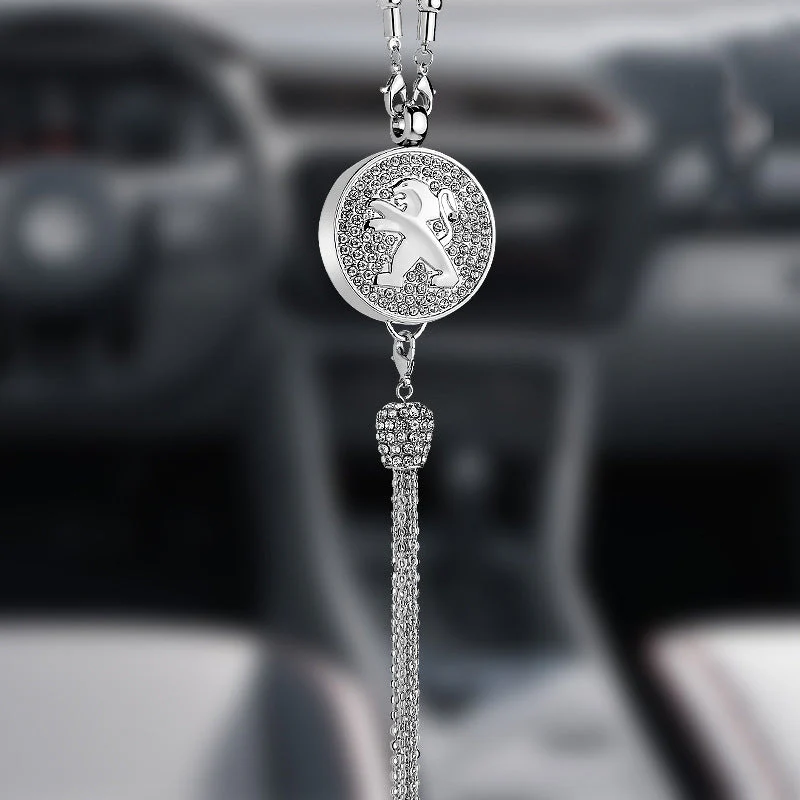 Rearview Mirror Diamond Perfume Pendant - Image 31