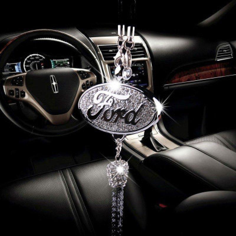 Rearview Mirror Diamond Perfume Pendant - Image 9