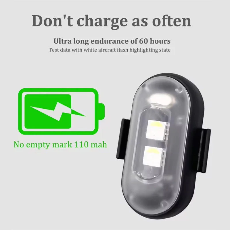 Universal colorful flashing warning light for drones, cars, motorcycles and bicycles Remote Control Strobe Light - Image 6