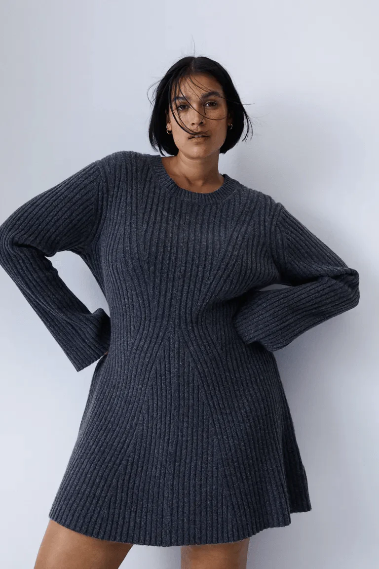 ð¥Rib-knit Dress