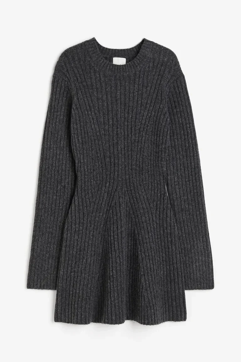 ð¥Rib-knit Dress - Image 3