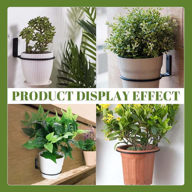 Round Foldable Wall-Mounted Flower Pot Holder - Free expansion screws - Image 6