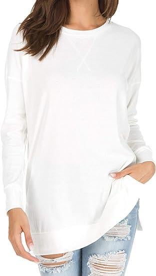 🔥Round Neck Casual Solid Color Top - Image 3