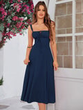💐Ruched Bust Split Thigh Cami Dress - Image 20