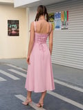 💐Ruched Bust Split Thigh Cami Dress - Image 30