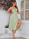 💐Ruched Bust Split Thigh Cami Dress - Image 6