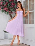 💐Ruched Bust Split Thigh Cami Dress - Image 8