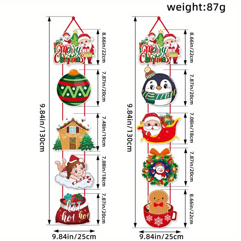 🔥Santa Claus and Snowman Themed Holiday Party Decorations🎅 Christmas Door Curtain Decorations - Image 10